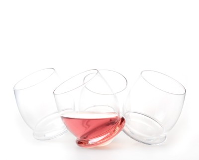 Culbuto - Set of 4 Stemless Wine Glasses