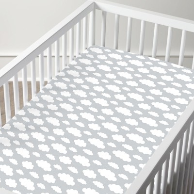 Draps 100% coton pour lit de bébé en jersey brossé - Paquet de 2