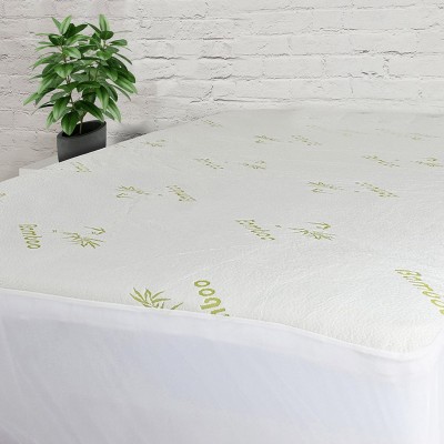 W Home - Couvre-matelas matelassé en mélange de bambou