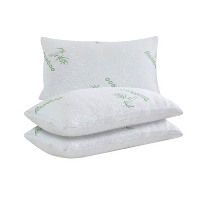 W Home - Protège-oreiller matelassé en mélange de bambou