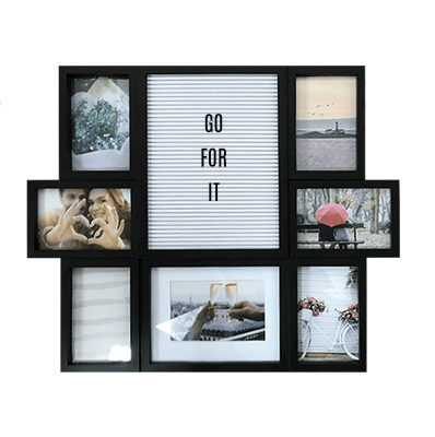 7-Opening Picture Frame with Letter Board