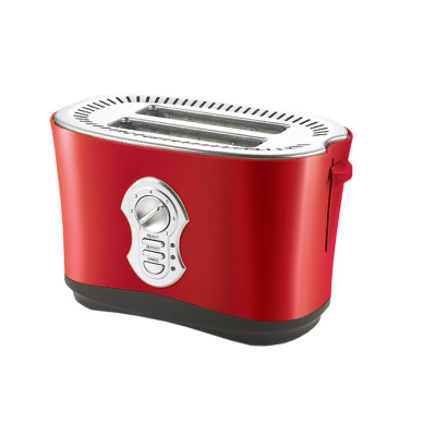 Toaster Metallic Red Spray 2 Slice Electric