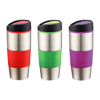 Travel Mug with Assorted Colour Grips