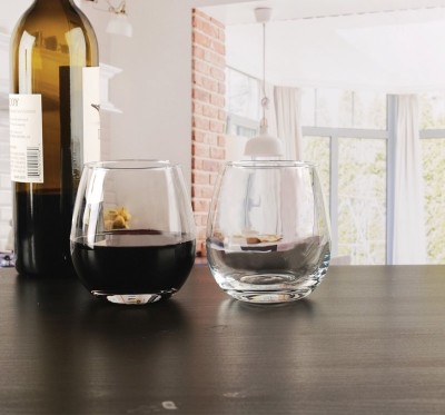 Set of 4 Stemless Wine Glasses