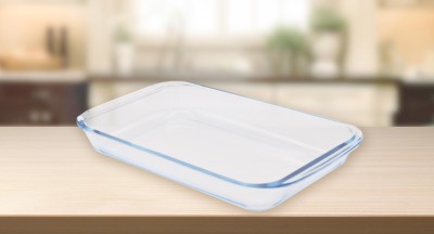 Plat de cuisson rectangulaire en verre