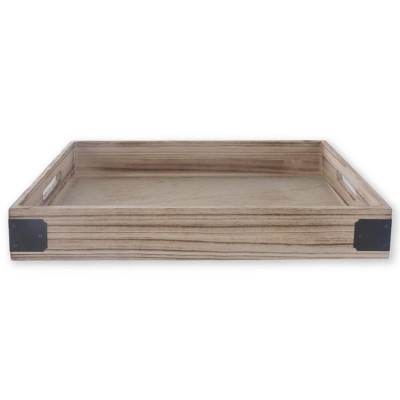 Plateau décoratif en bois rustique