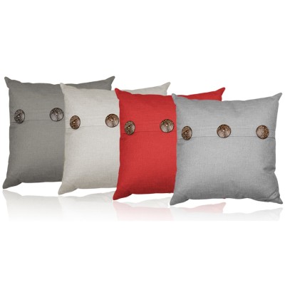 Morris - Coussin décoratif aspect lin
