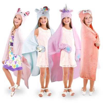 Couverture à capuche - Licorne