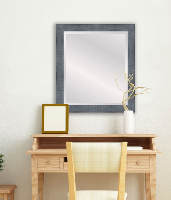 Blue Rustic Framed Mirror