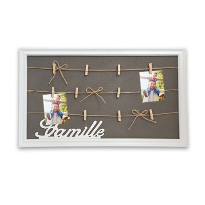 Cadre tableau à pinces pour photos