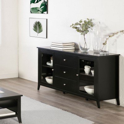 Isabel - Accent Cabinet with 2 glass doors and 3 drawers