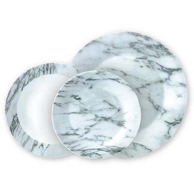 MARBLE Ensemble de vaisselle, 12 pc