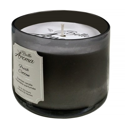 ​BELLE AROMA Bougie parfumé en verre coloré