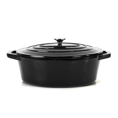 Fourneau ovale en fonte émaillée 5.5L