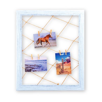 Cadre avec pince pour photo en couleur pastel