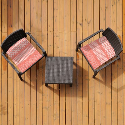 Paradisio - Coussins rouges d'extérieur pour chaise | 2 pièces