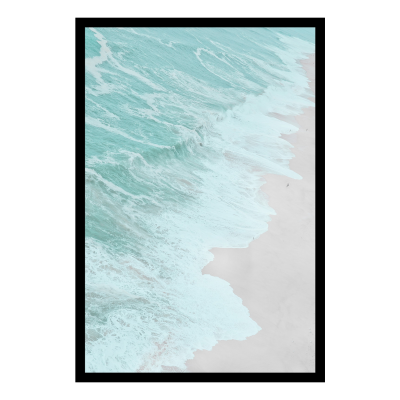 Bord de mer, Toile Encadrée