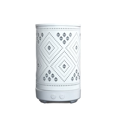 Aroma - White Diffuser with LED Light | Diamond
