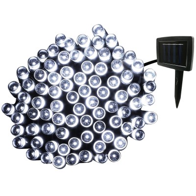 White 150 LED Solar String Lights