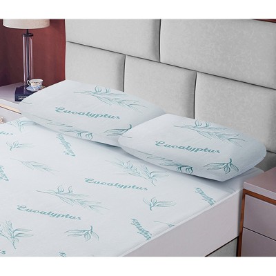 Maison Blanche - Protèges-oreiller imperméables parfumé à l'eucalyptus