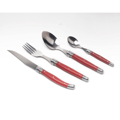 Set of 26 Utensils Laguiole | Red or Black