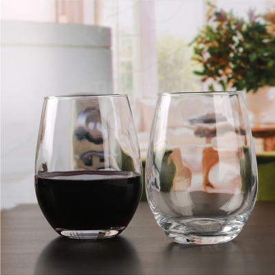 Circleware Stemless Wine Glasses