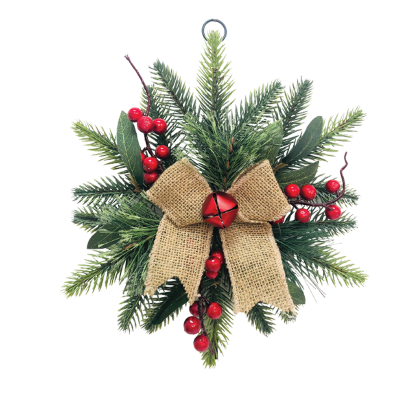 Étoile de Noël à suspendre en pin 28x30
