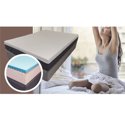 Elite - Matelas roulé en mousse mémoire avec gel