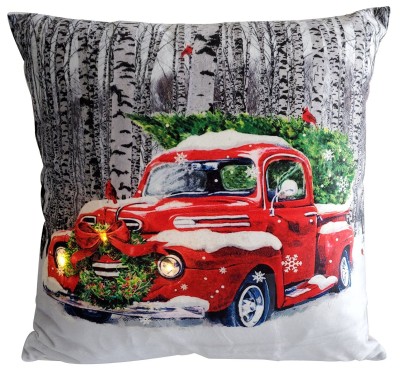 Coussin LED Voiture Rouge