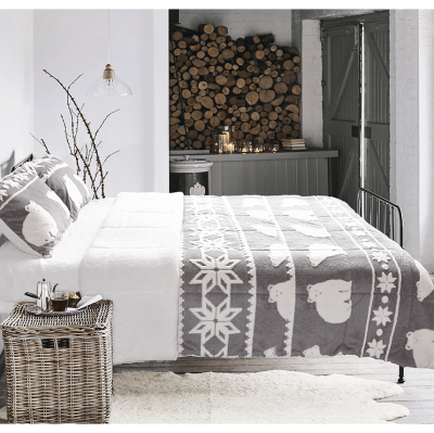 Magnus - 3 Piece Comforter Set with Sherpa Reverse