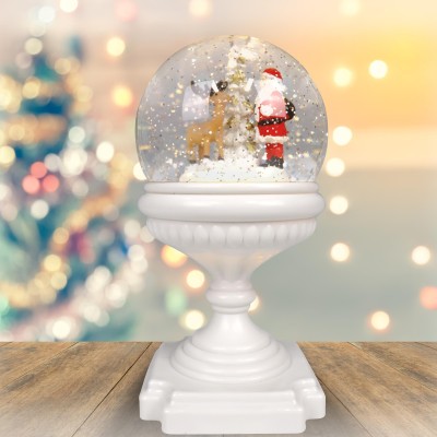Boule scintillante renne du Père Noël
