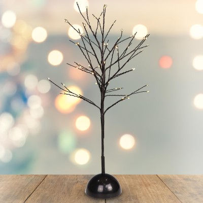 Arbre à branches avec lumières DEL