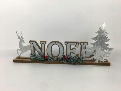Plaque de table de Noël Arbre à cerfs