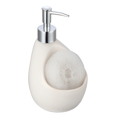 Distributeur de savon avec porte-éponge