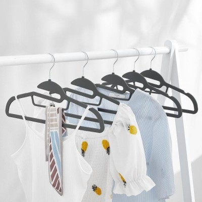 Cintre 5pc Gris Avec Barre De Liaison