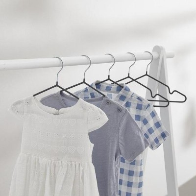 Cintre pour enfants 5pk Gris enduit PVC