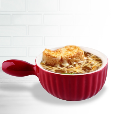 Bol de soupe à l'oignon