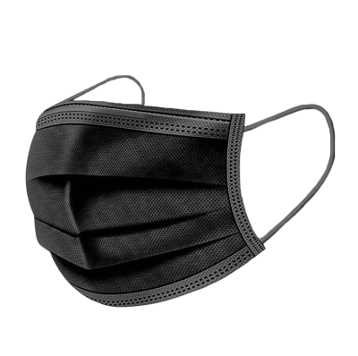 Disposable Black Protective Masks - Pack of 50