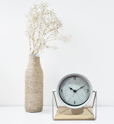 White Table Clock