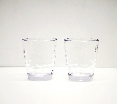 Hammered | Ensemble de 2 gobelets sans pied en acrylique