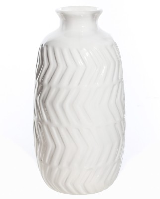 Vase texturé à chevrons