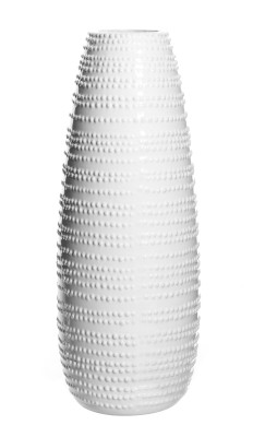Vase à pois texturé