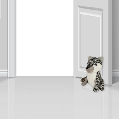 Fox Houndstooth Door Stopper