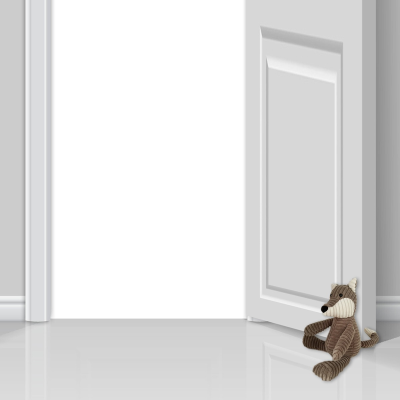 Ribbed Fox Door Stopper
