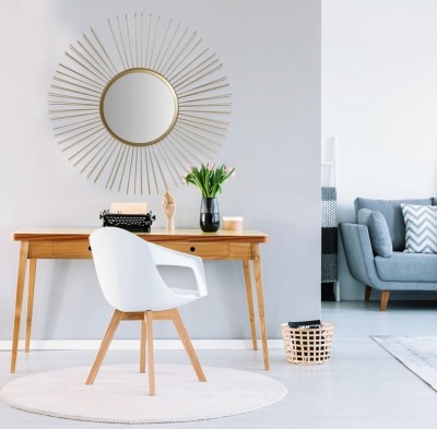 Mirror Round Sun Gold 60X60