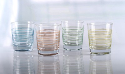 VOGUE Hi Ball Bandes Color Stripes Glasses - Set of 4