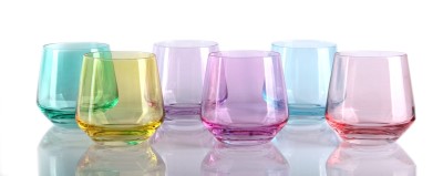Colorama Stemless Wine Glasses - Set of 6
