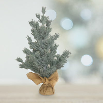 Xmas Pine Tree In Burlap 21