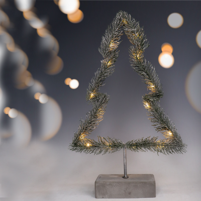 Snowy Pine Led Table Tree