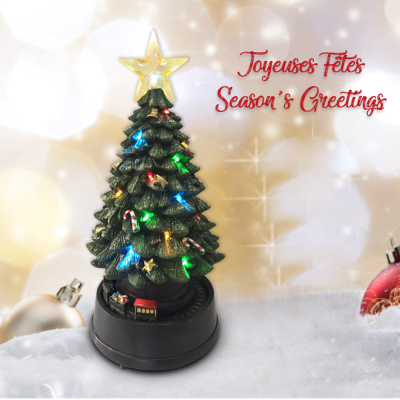Xmas Musical Tree & Train 16*16*32.5